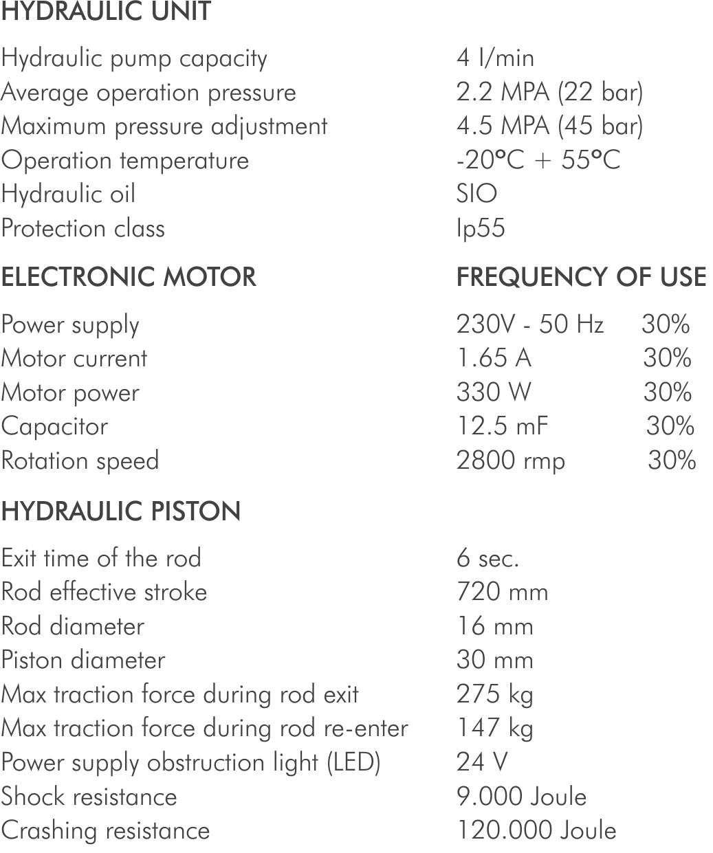 sio-automatic-bollards-specs