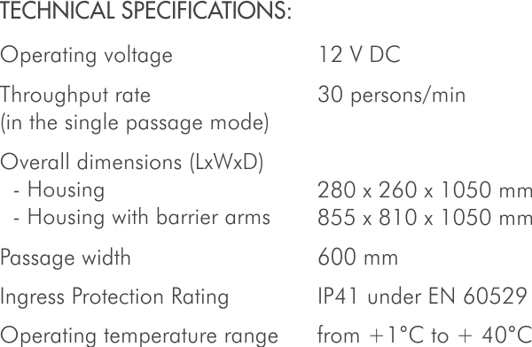 Specifications