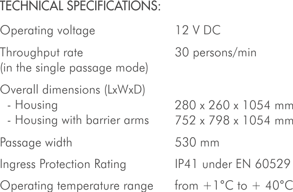 Specifications