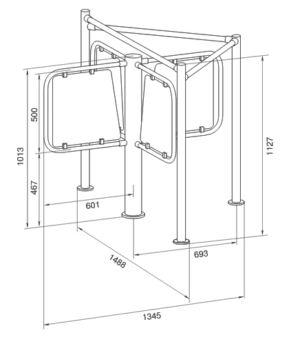 sio-waist-high-turnstile-drawing